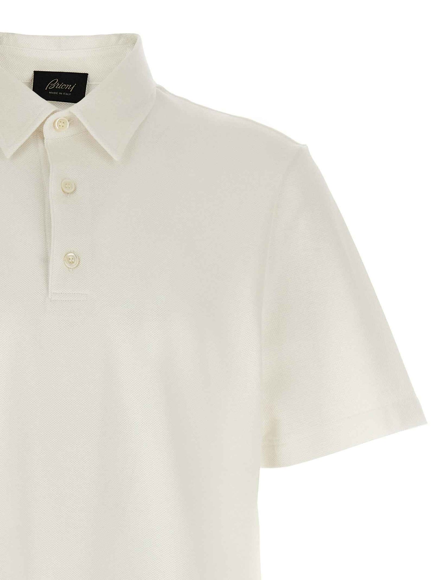 White Cotton Polo Shirt