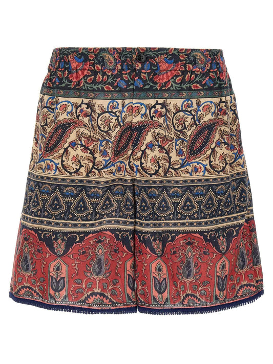 Multicolor Cotton Bermuda Shorts