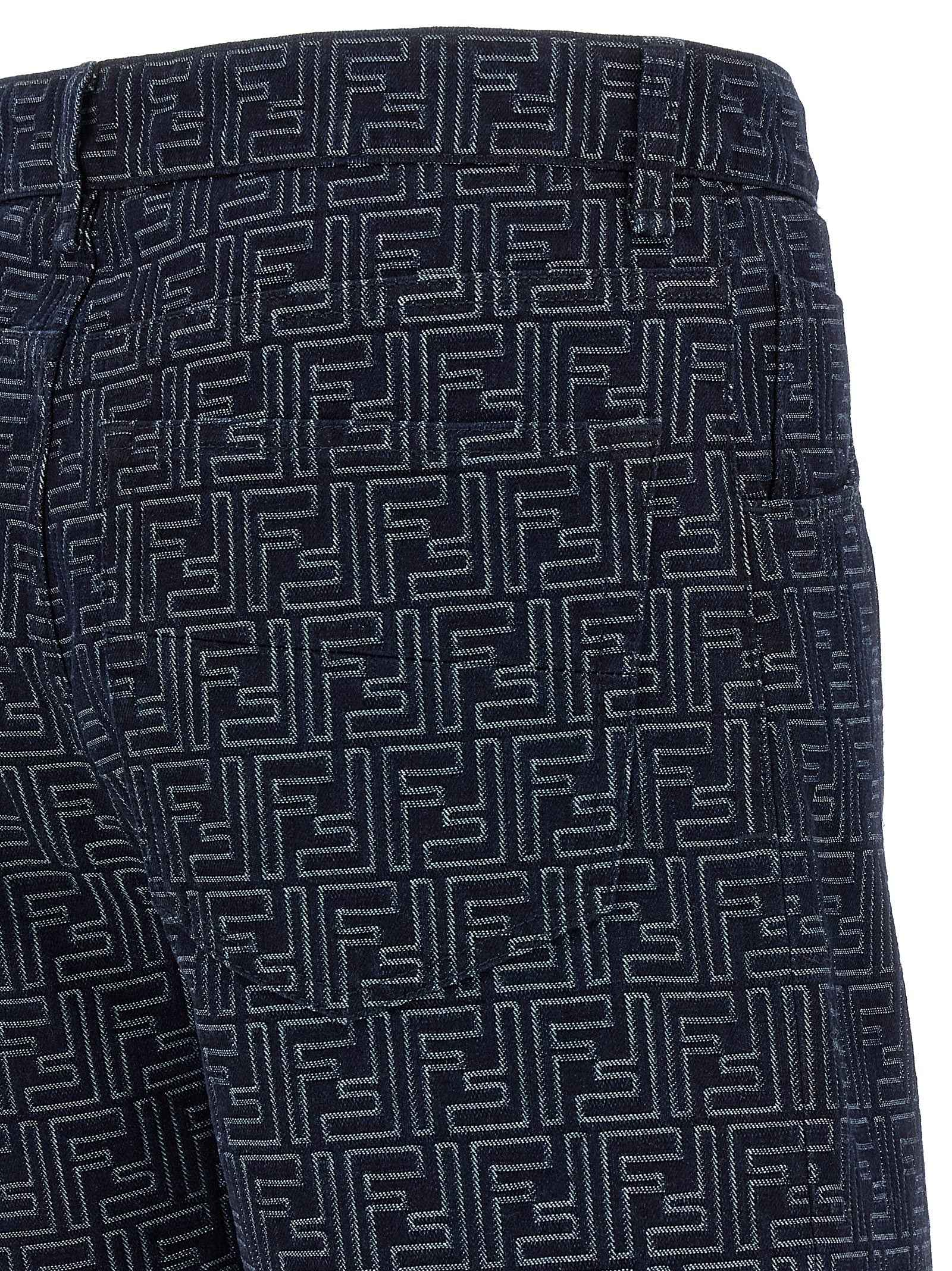 Blue Cotton Bermuda Shorts
