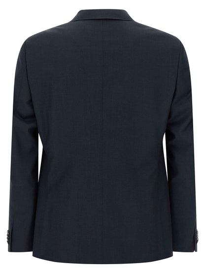 Blue Wool Two-Piece Suit