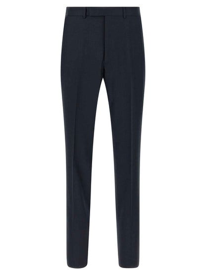 Blue Wool Two-Piece Suit