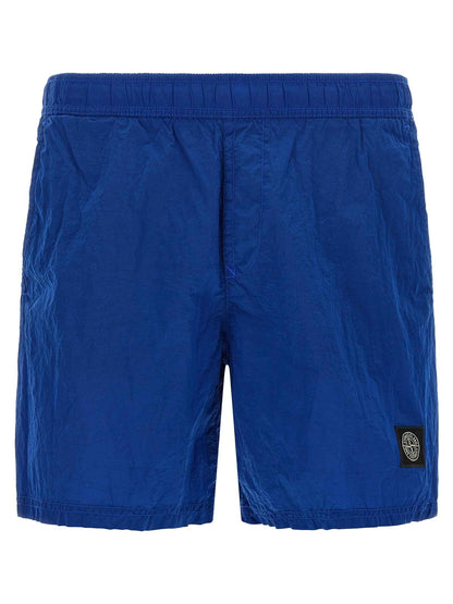 Blue Polyamide Swim Shorts