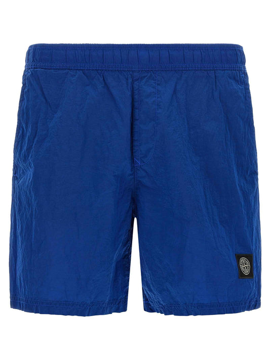 Blue Polyamide Swim Shorts