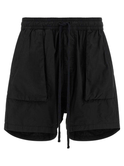 Black Organic Cotton Bermuda Shorts