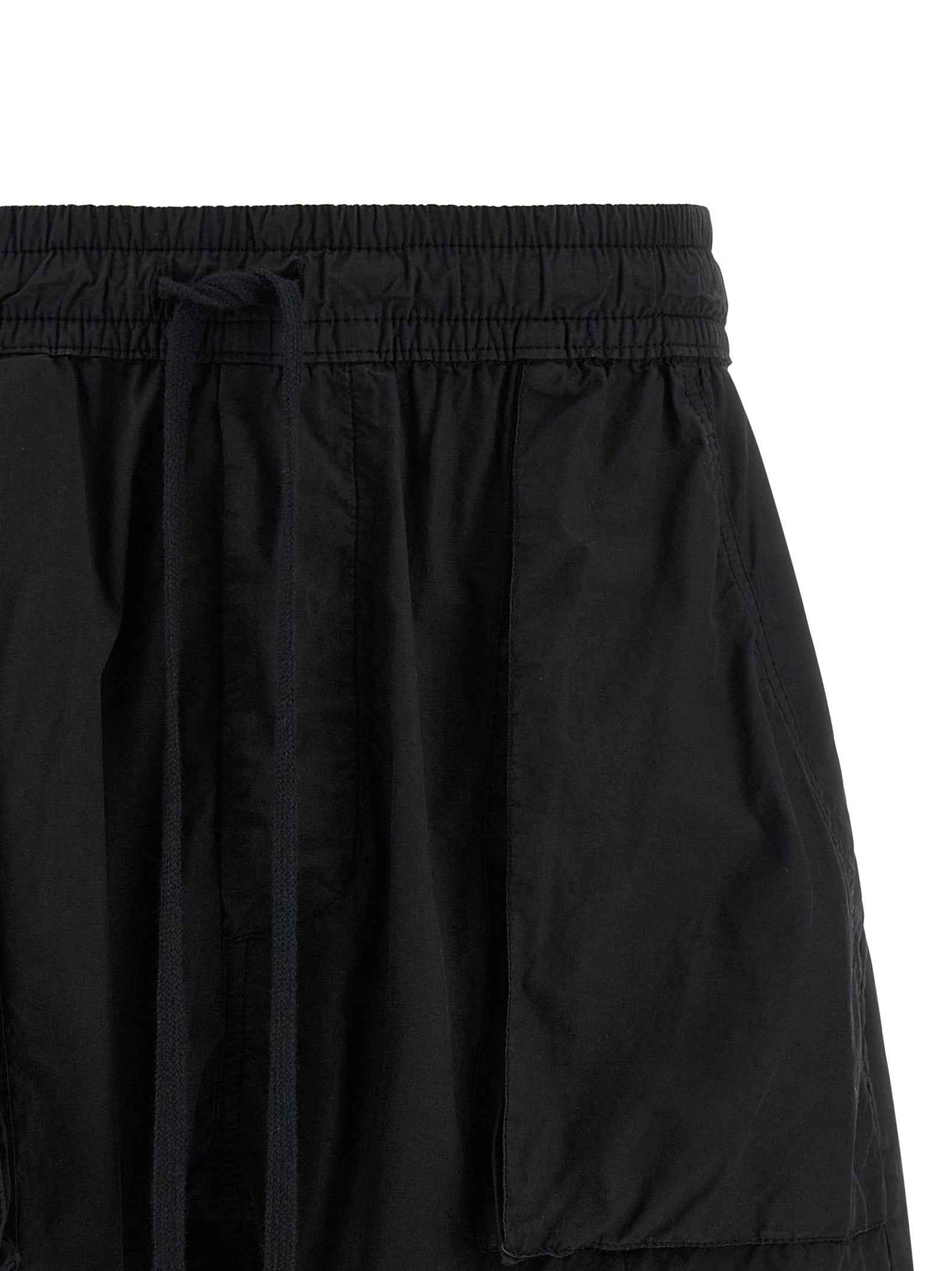 Black Organic Cotton Bermuda Shorts
