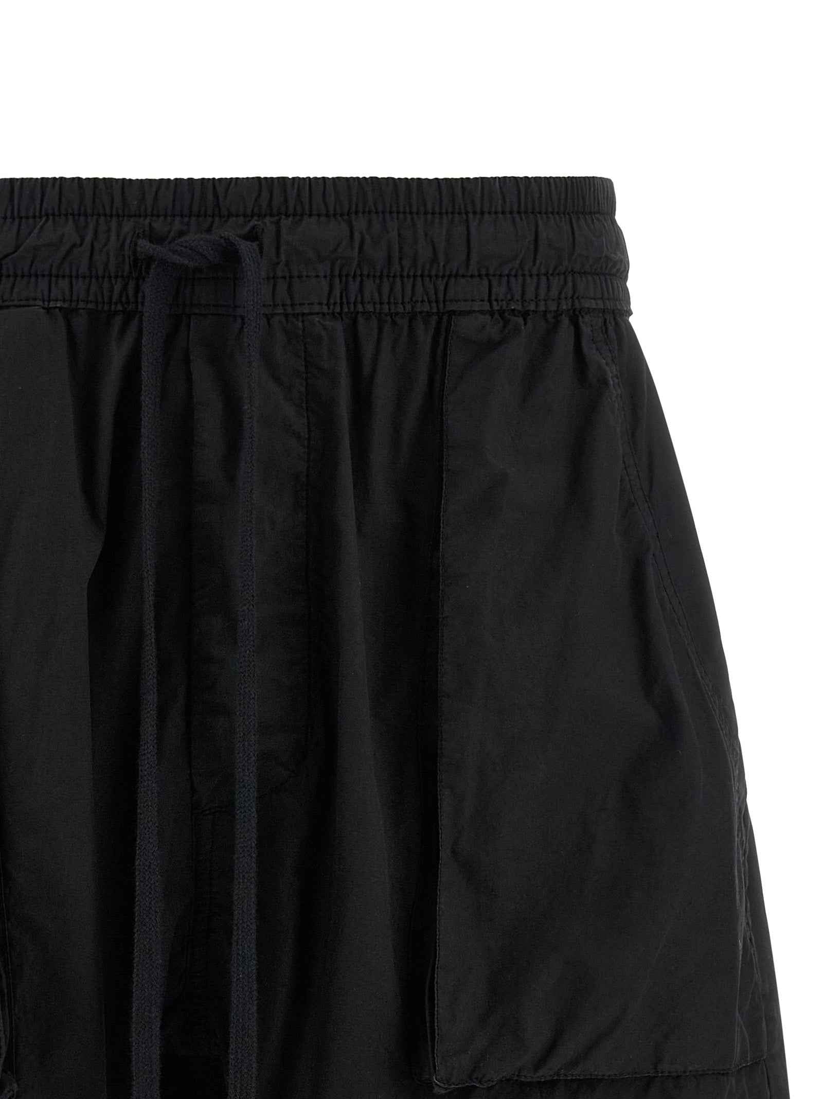Black Organic Cotton Bermuda Shorts