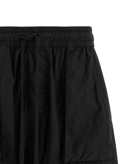 Black Organic Cotton Bermuda Shorts