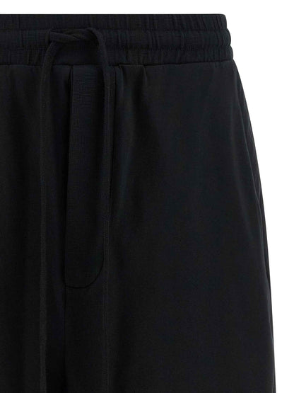 Black Cotton Bermuda Shorts