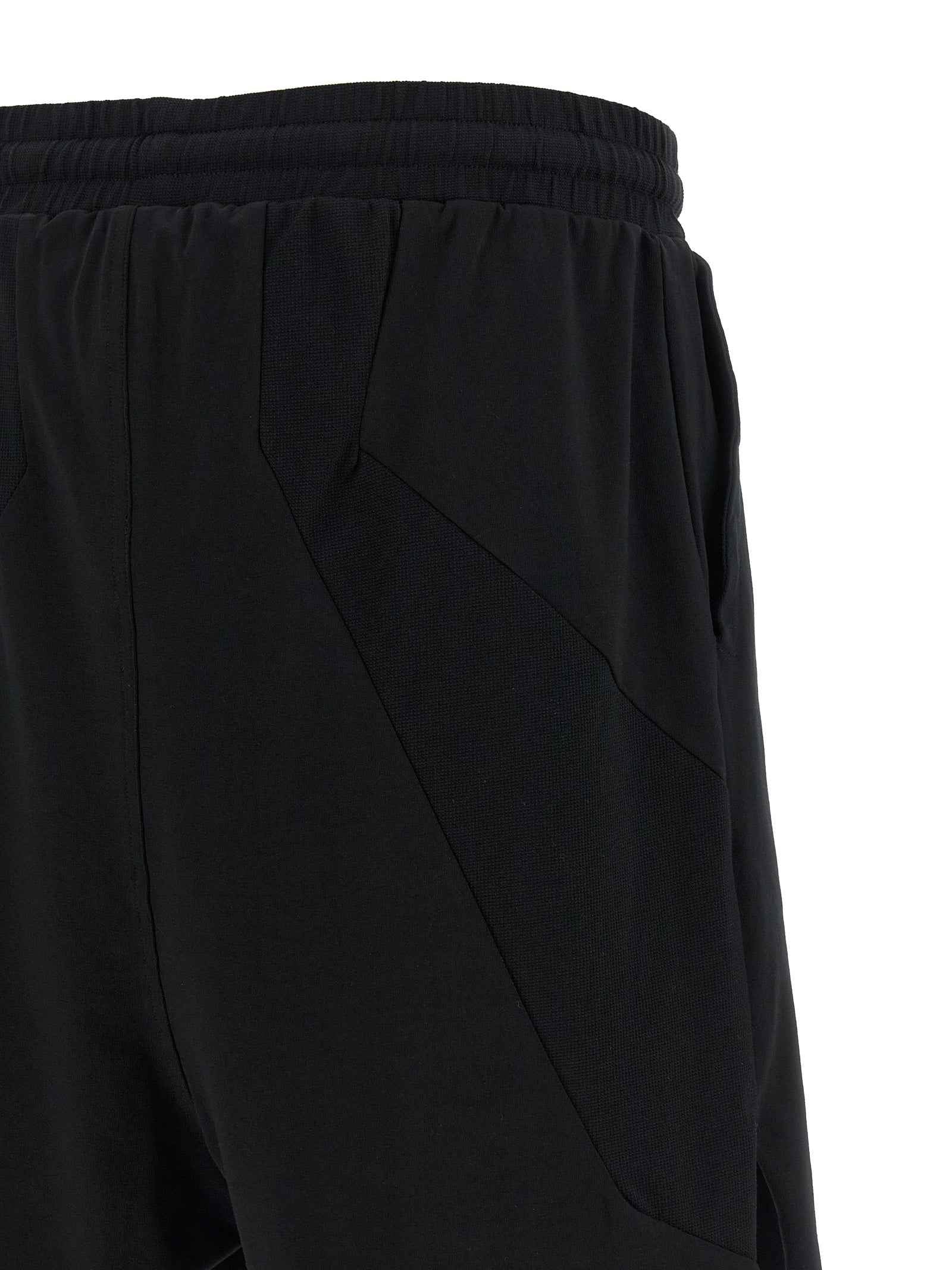 Black Cotton Bermuda Shorts