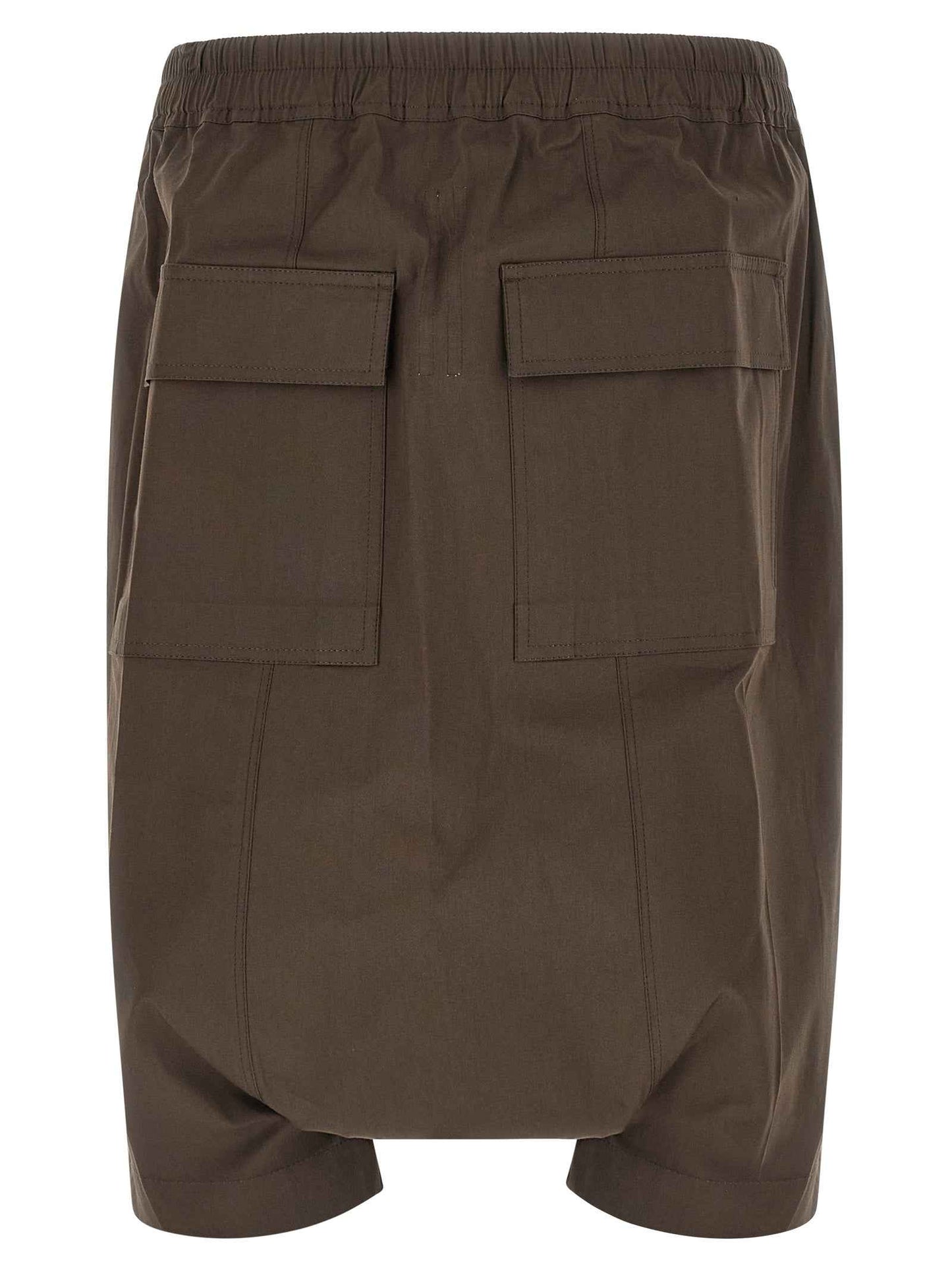 Brown Cotton Bermuda Shorts