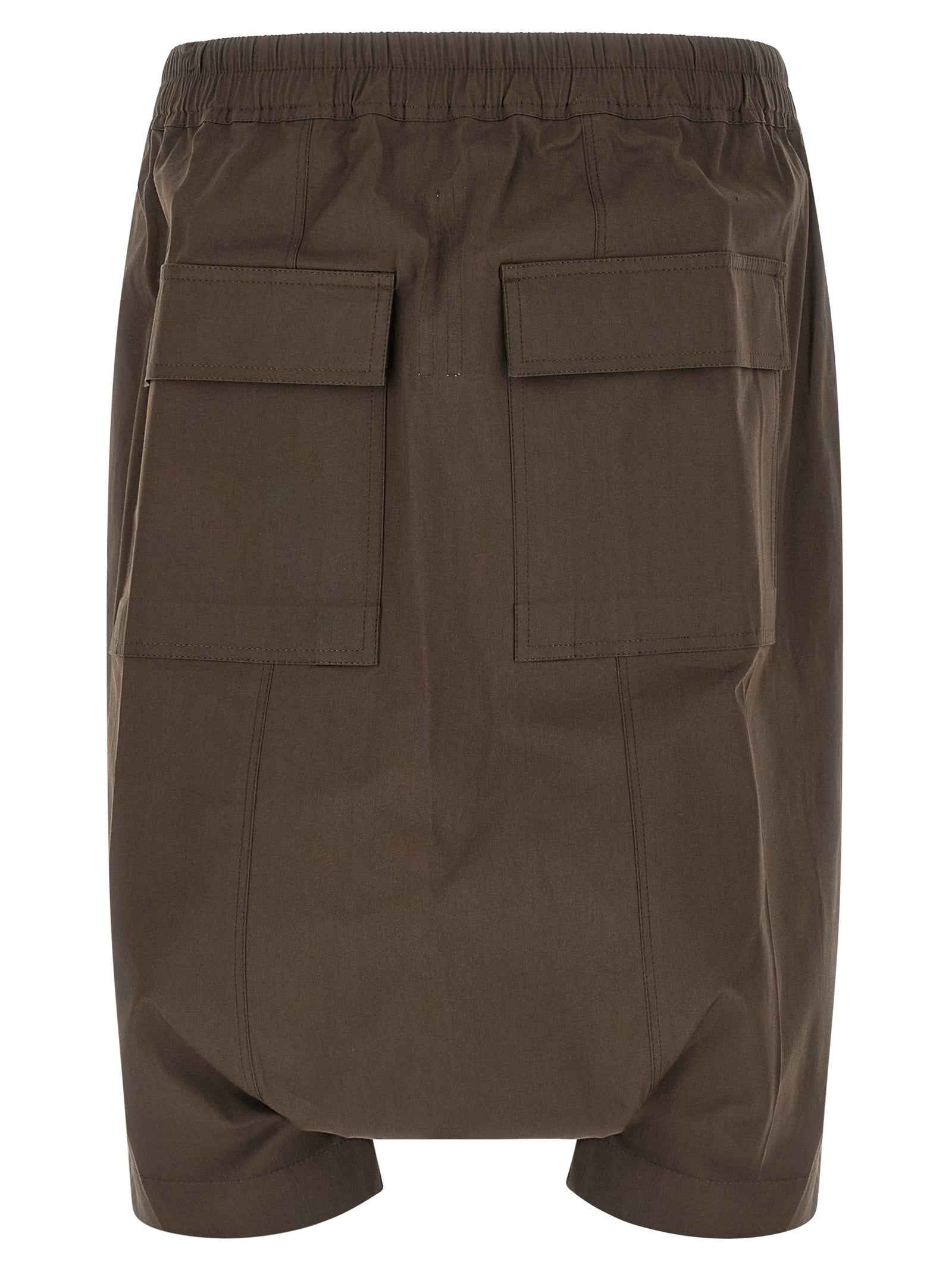 Brown Cotton Bermuda Shorts