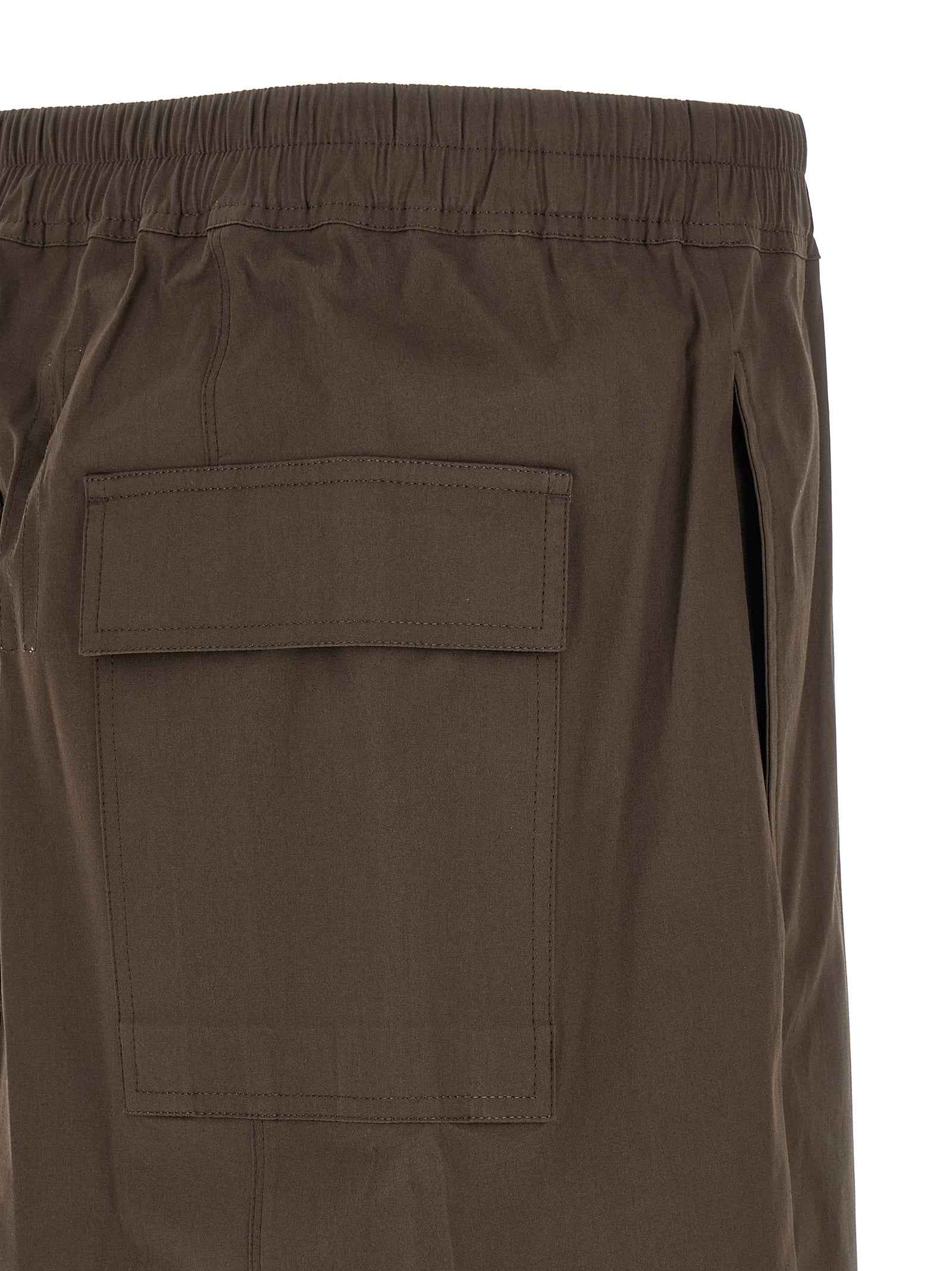 Brown Cotton Bermuda Shorts