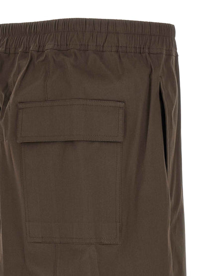 Brown Cotton Bermuda Shorts