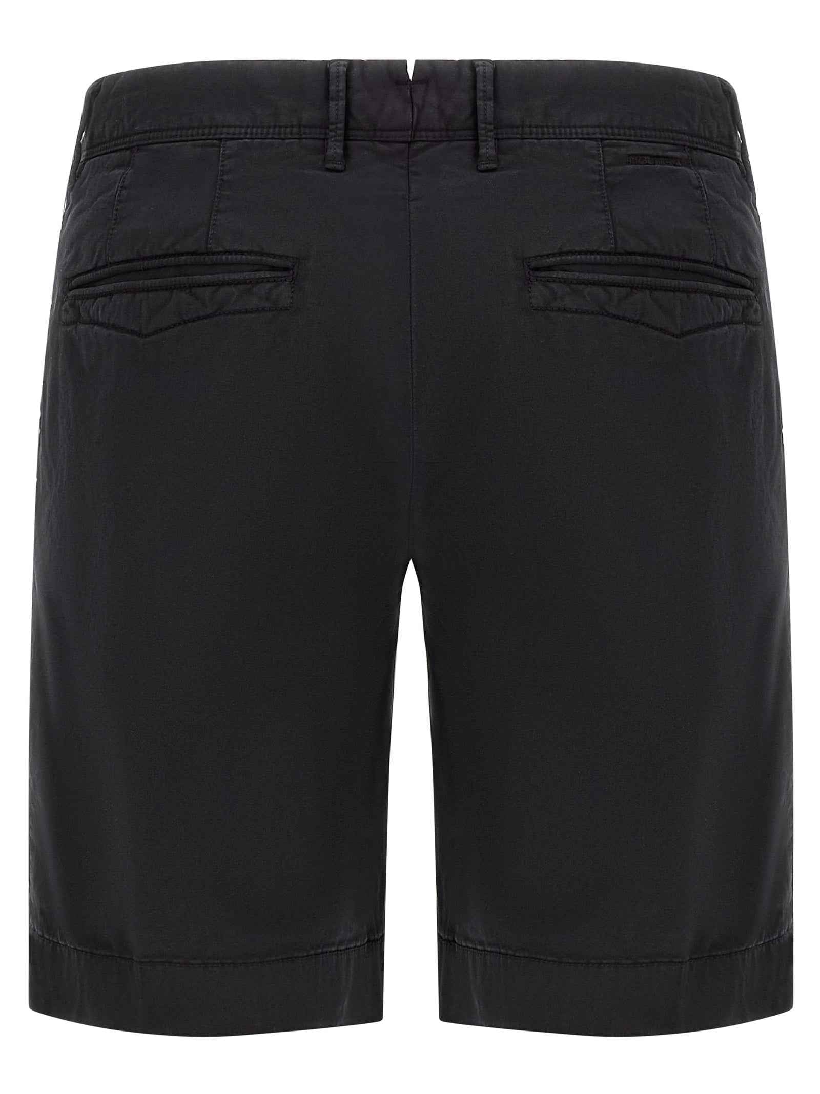 Blue Cotton Bermuda Shorts