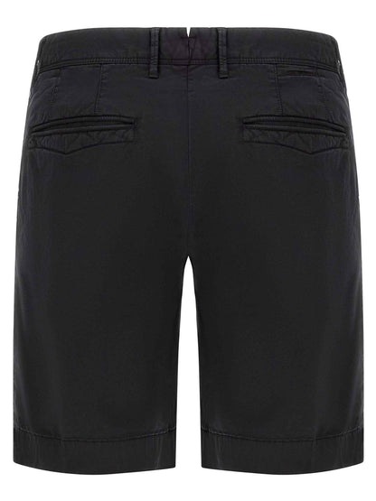 Blue Cotton Bermuda Shorts