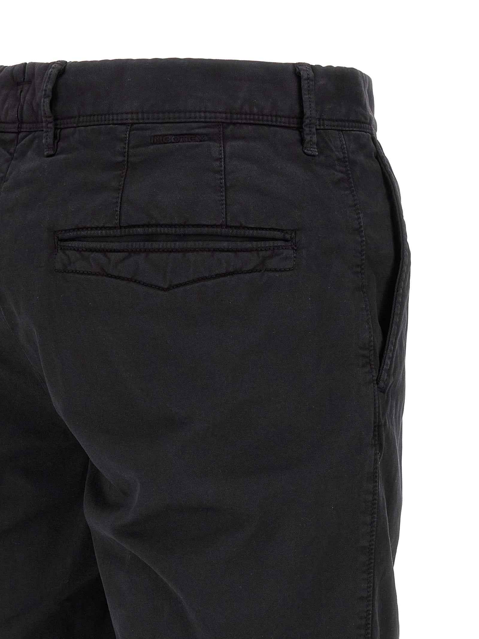 Blue Cotton Bermuda Shorts