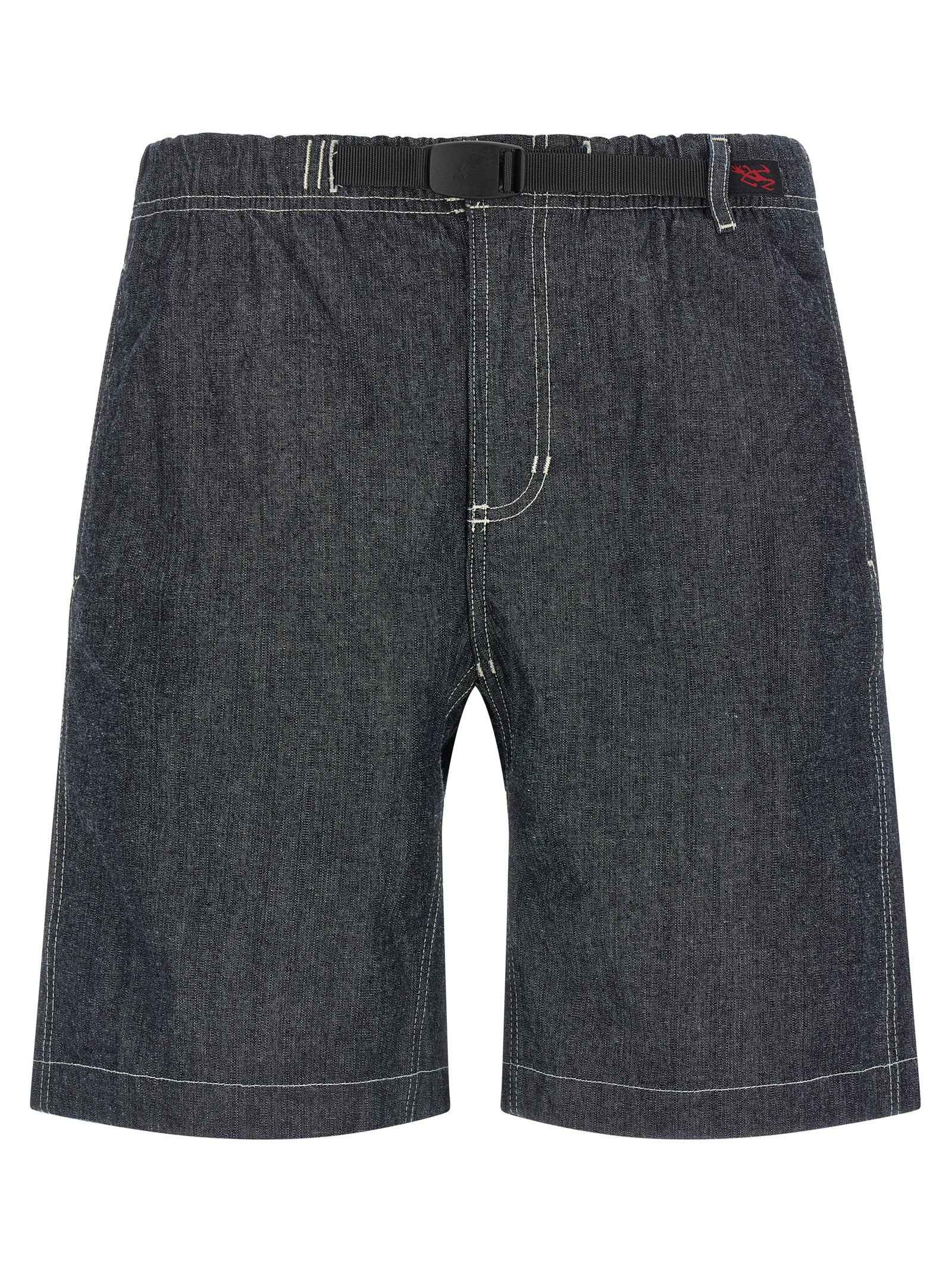 Blue Cotton Bermuda Shorts