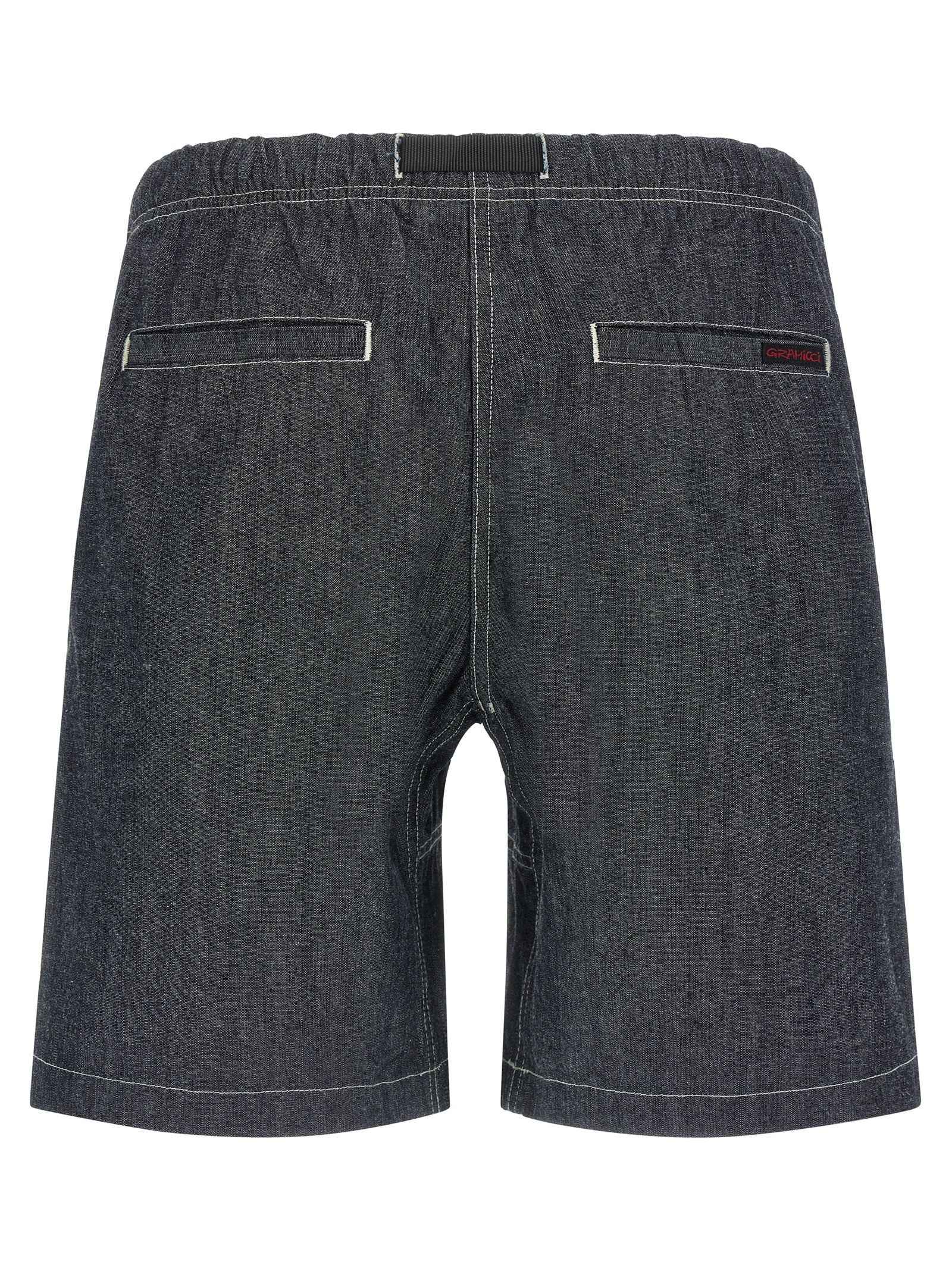 Blue Cotton Bermuda Shorts