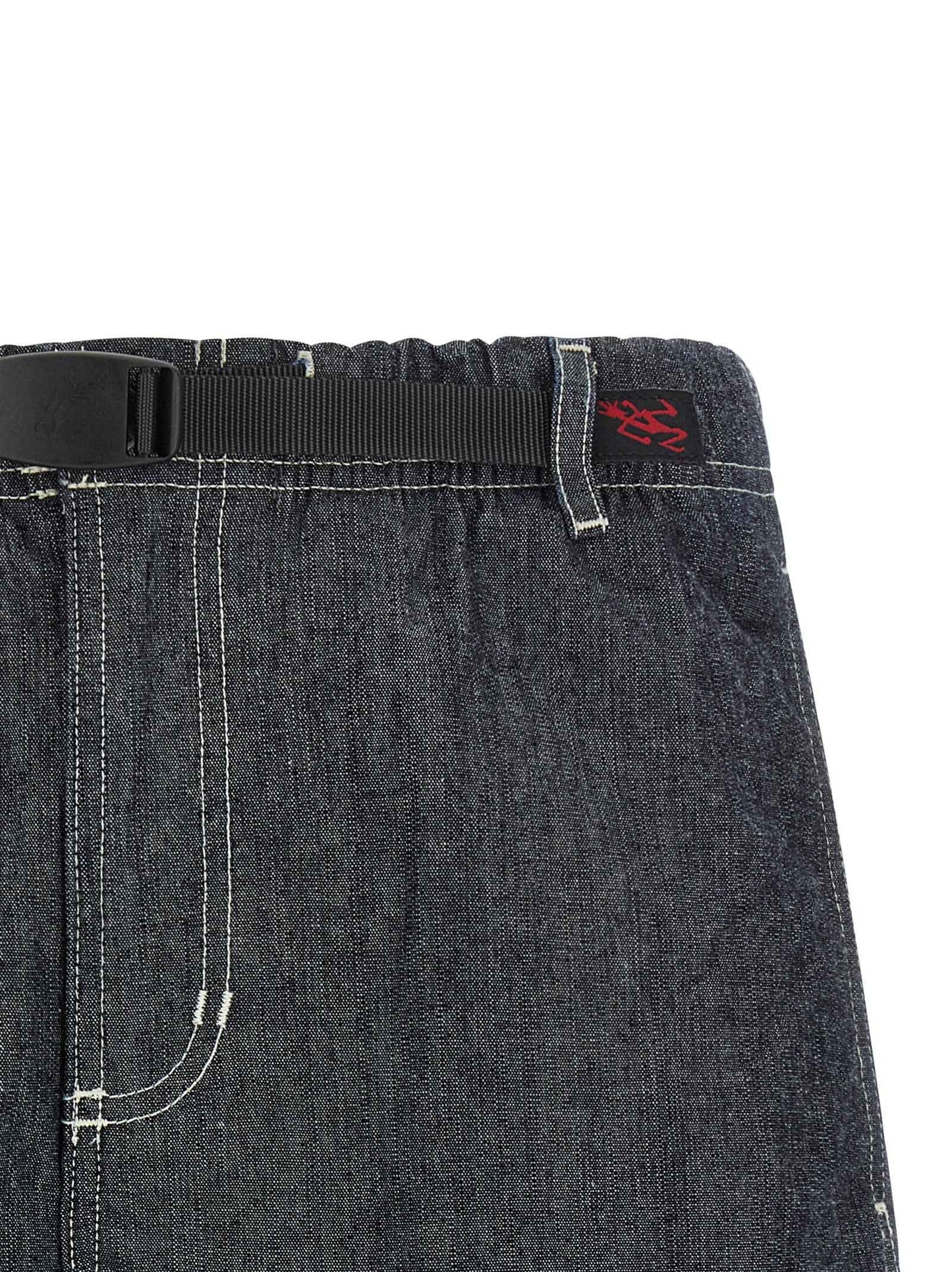 Blue Cotton Bermuda Shorts