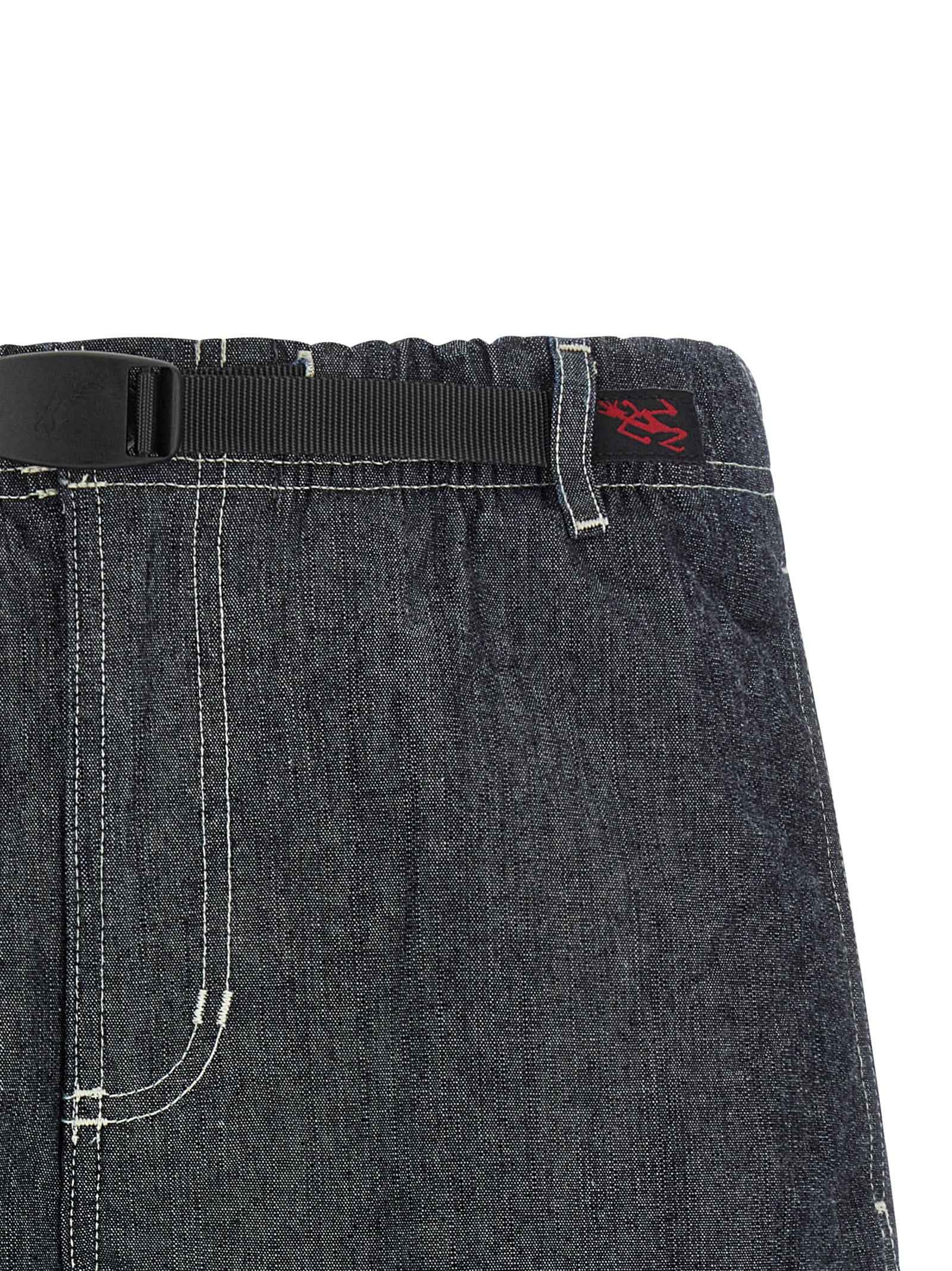 Blue Cotton Bermuda Shorts