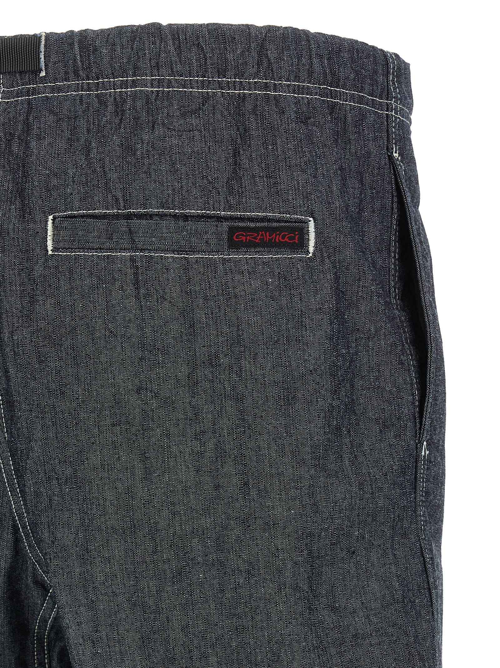 Blue Cotton Bermuda Shorts