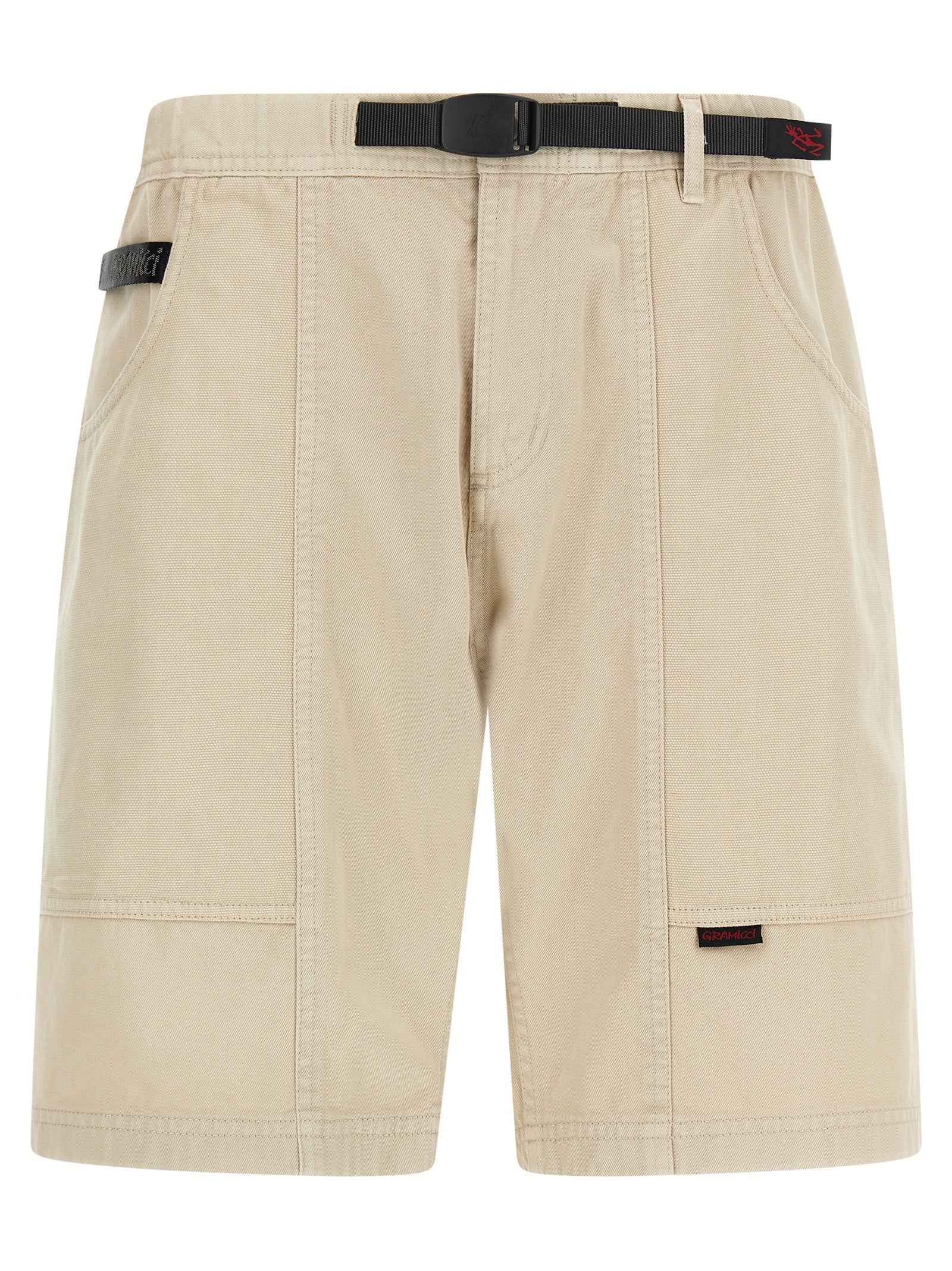 Beige Cotton Bermuda Shorts