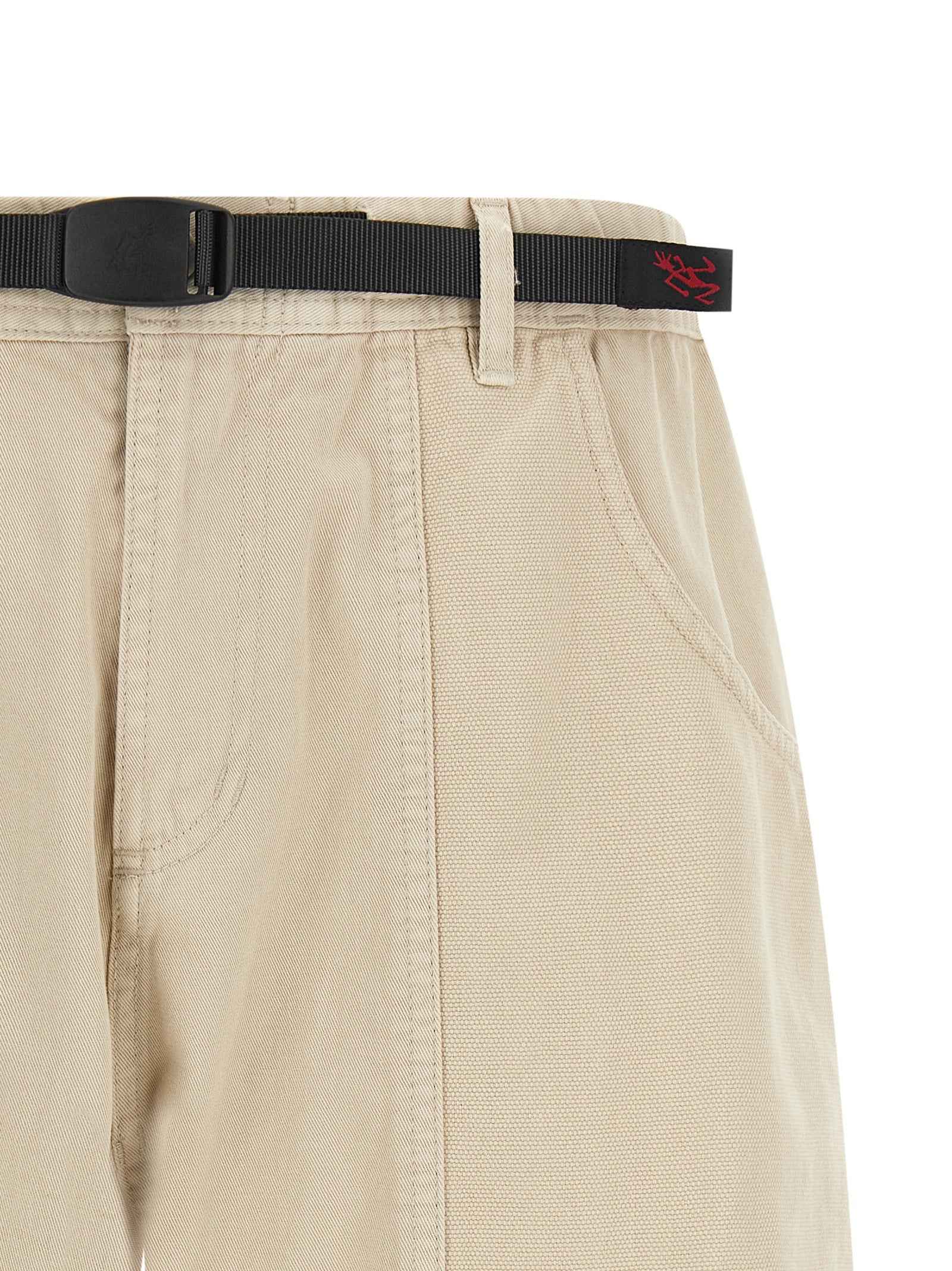 Beige Cotton Bermuda Shorts