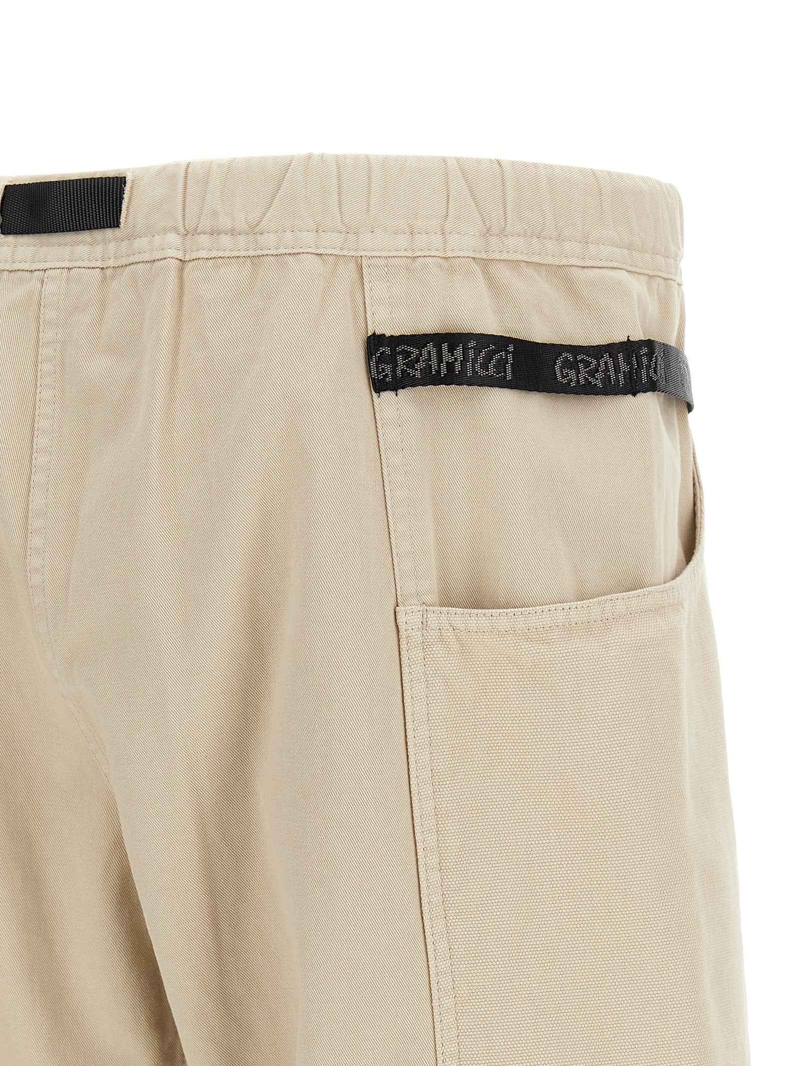 Beige Cotton Bermuda Shorts