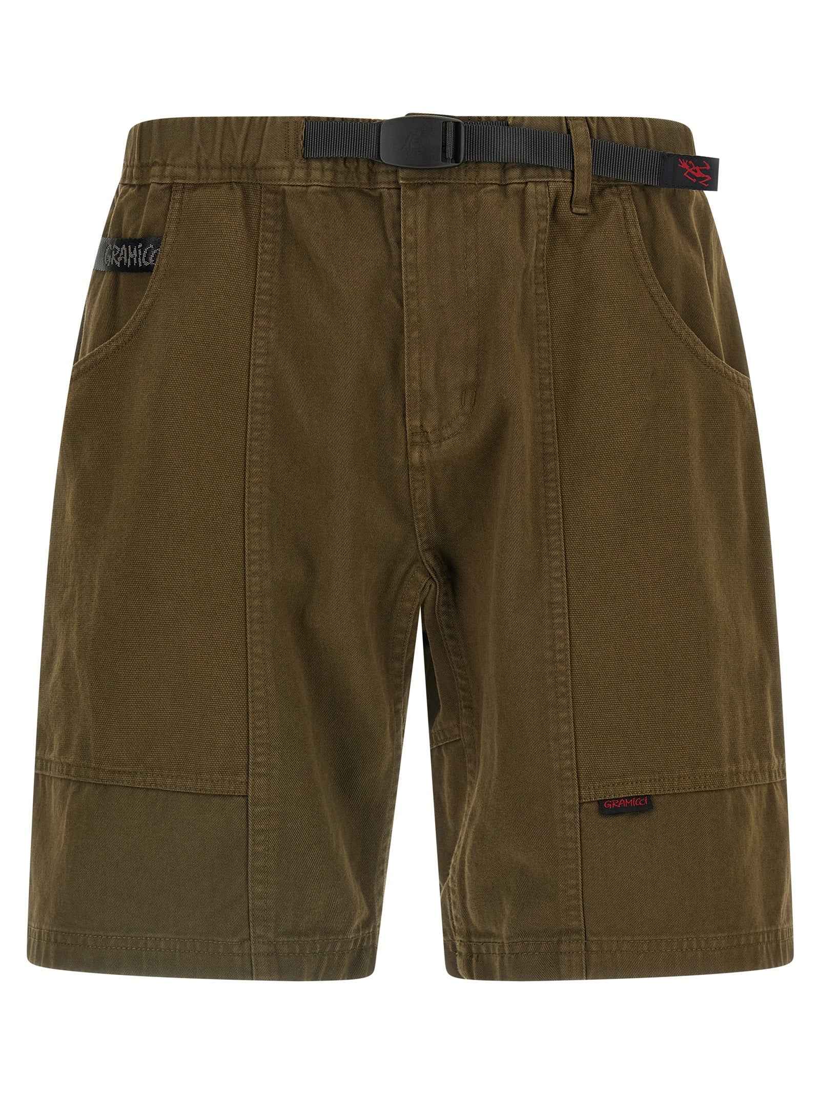 Brown Cotton Bermuda Shorts