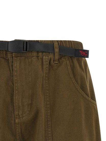 Brown Cotton Bermuda Shorts