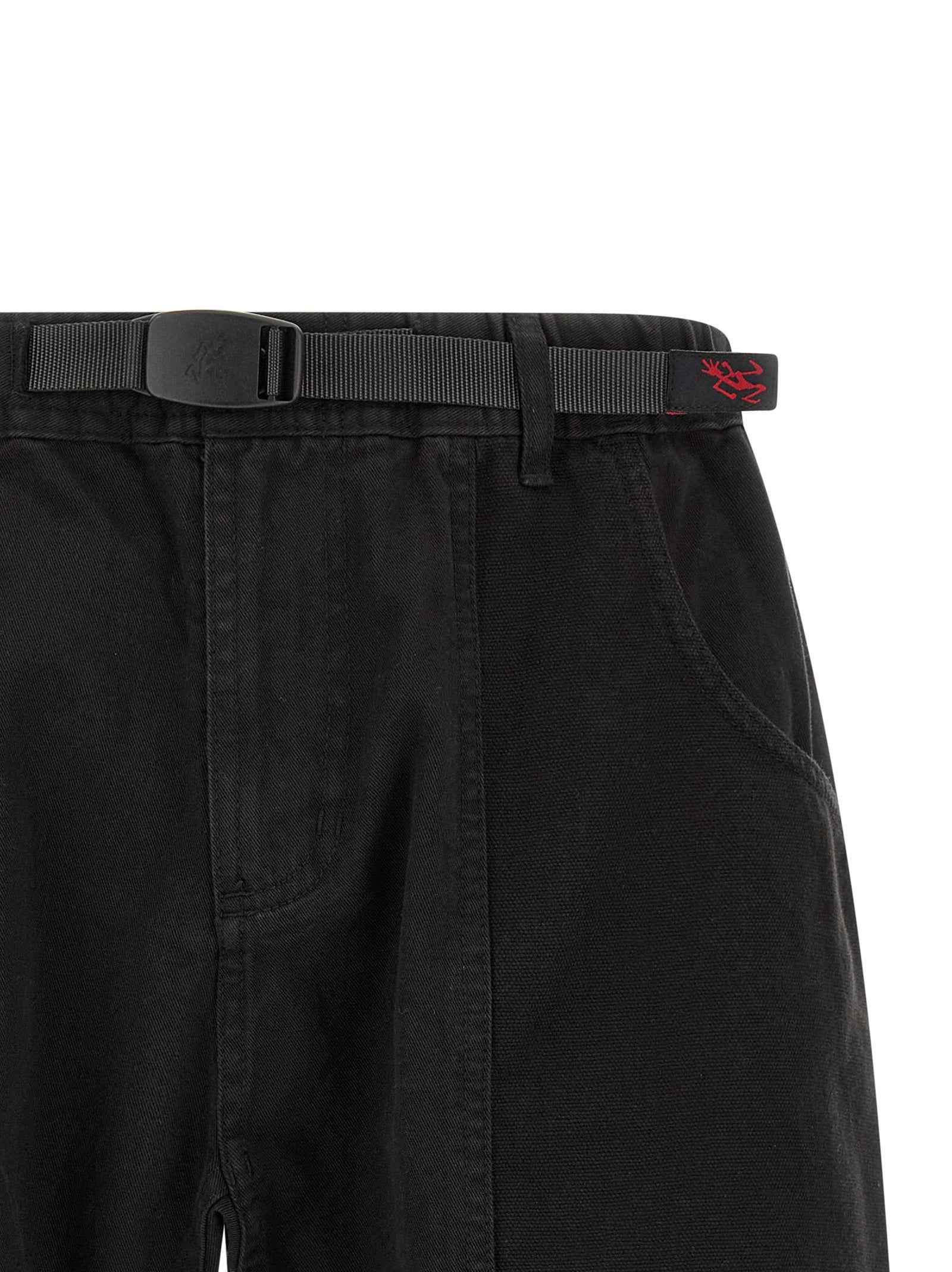 Black Cotton Bermuda Shorts