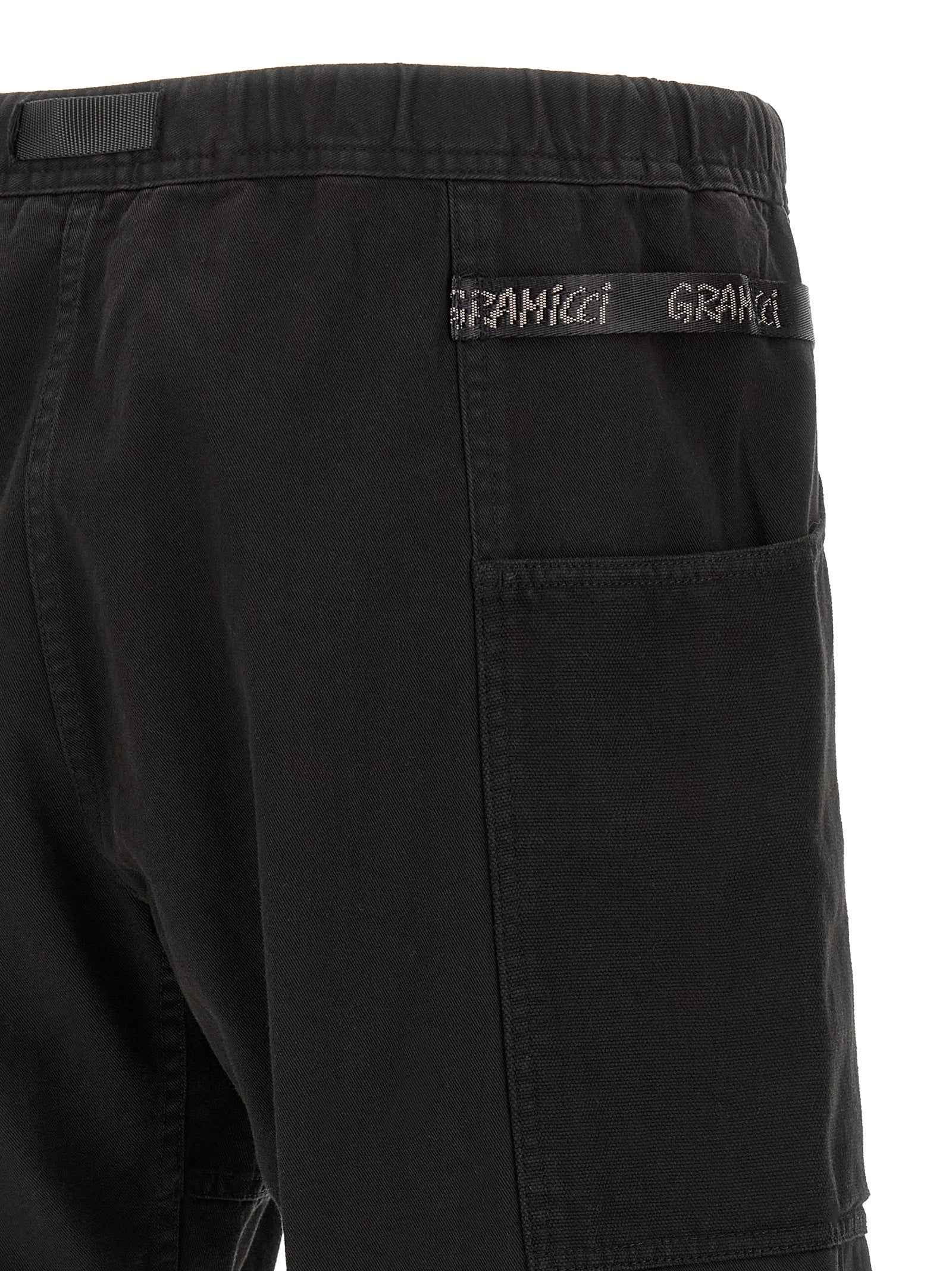 Black Cotton Bermuda Shorts