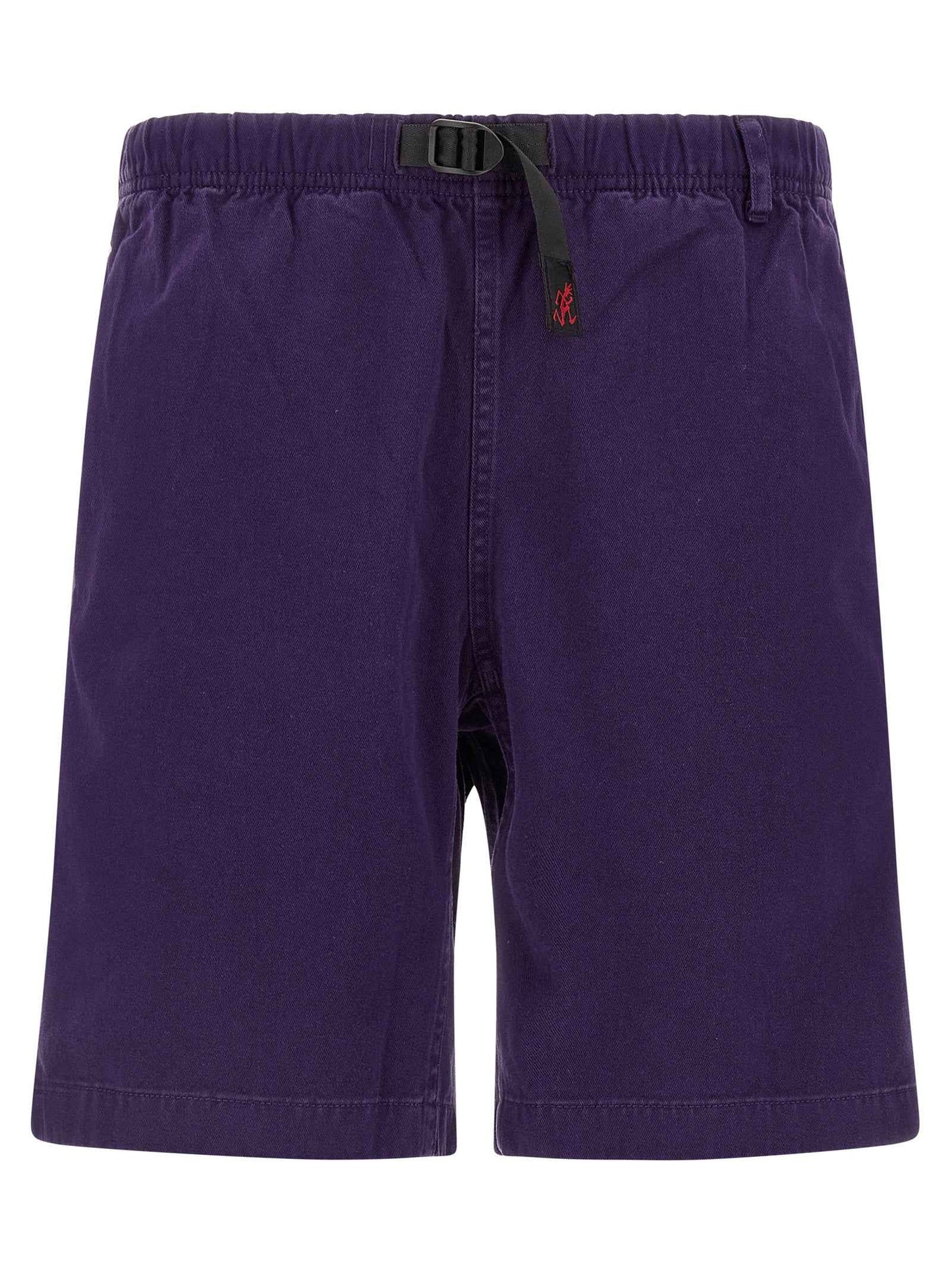 Purple Cotton Bermuda Shorts