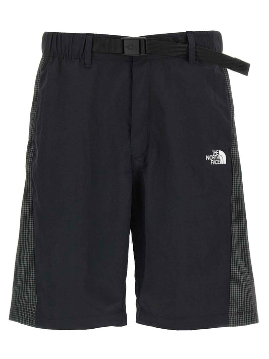 Black Nylon Bermuda Shorts