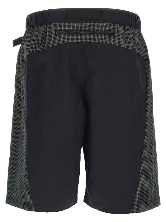 Black Nylon Bermuda Shorts