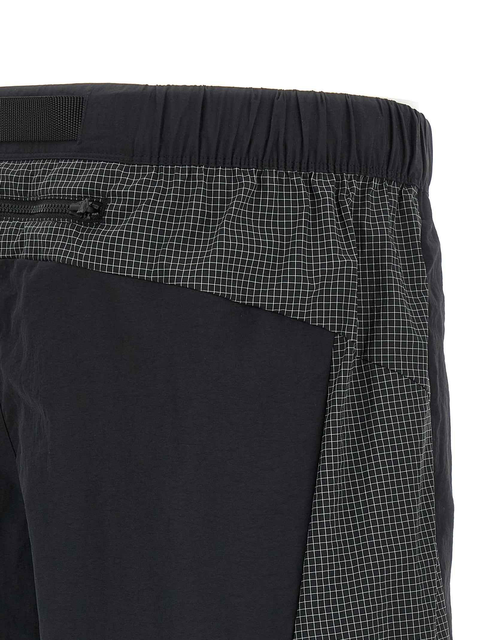 Black Nylon Bermuda Shorts