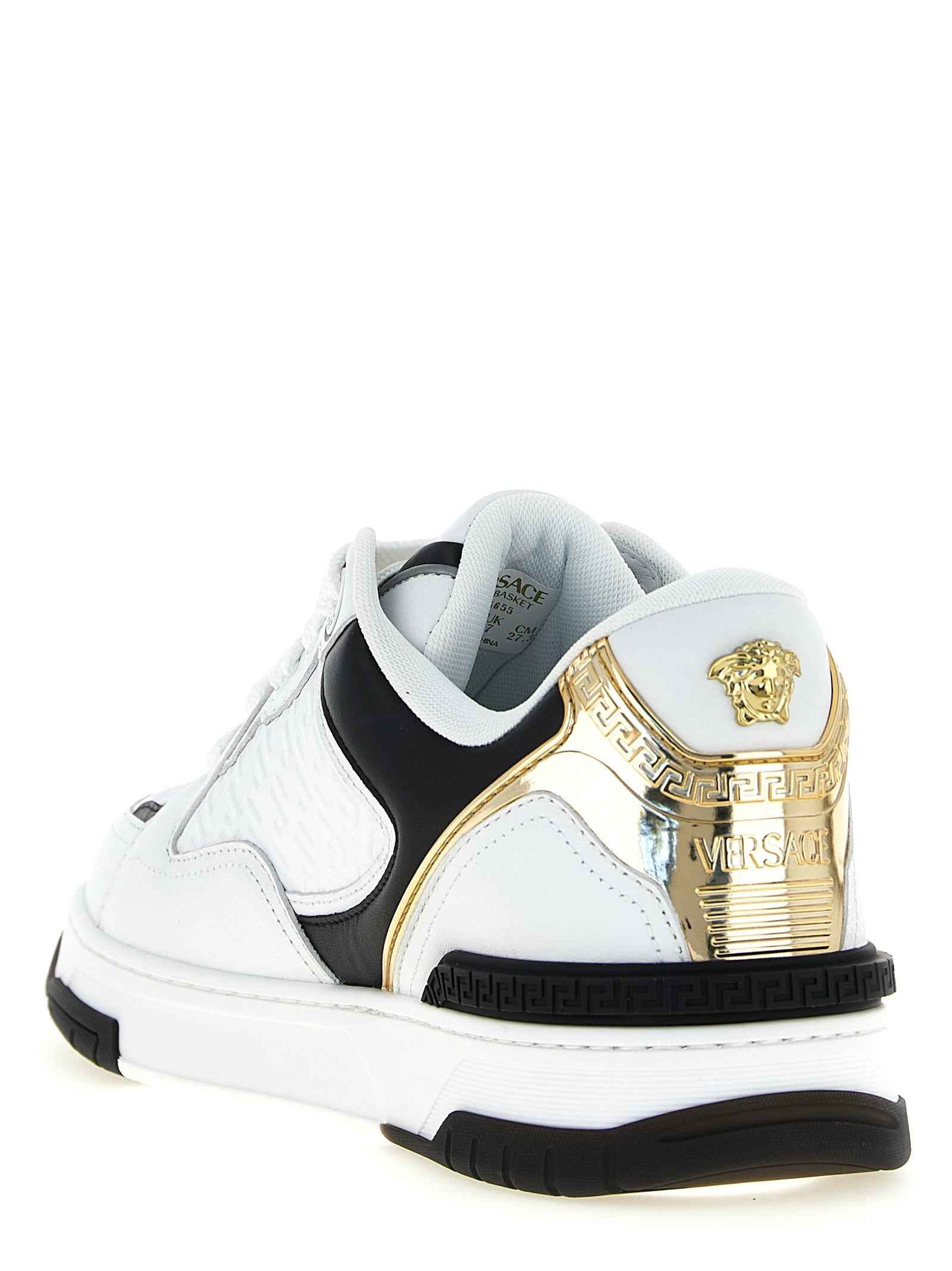 Bicolor Leather Low Top Sneakers