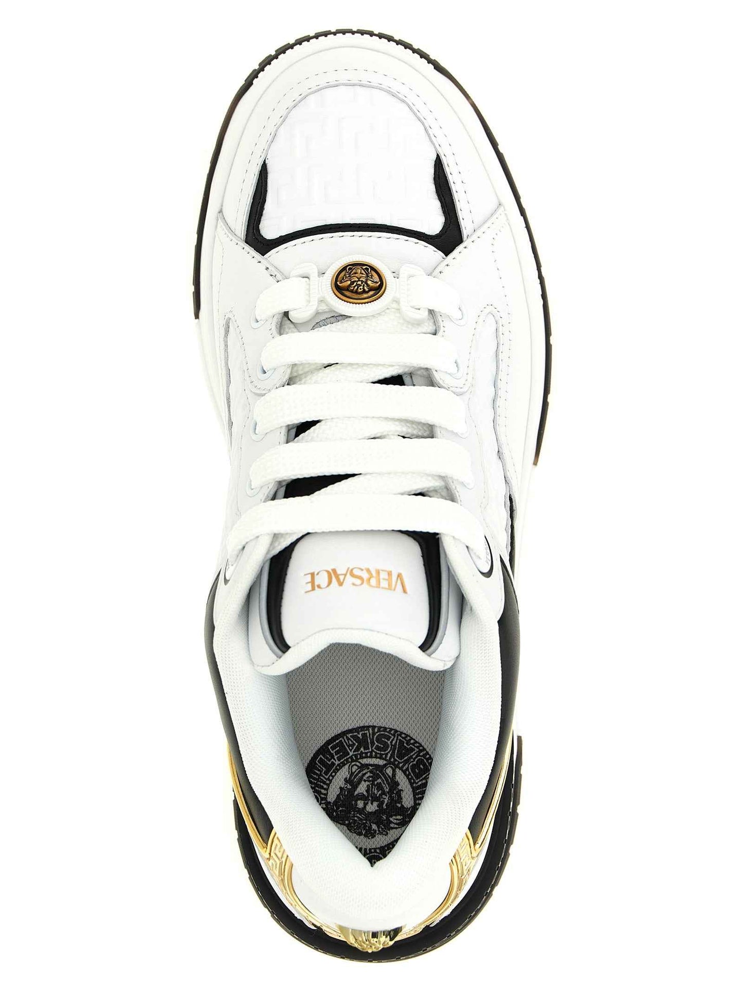 Bicolor Leather Low Top Sneakers
