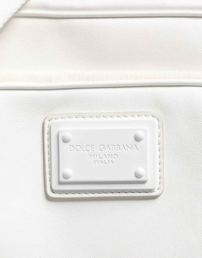 White Logo Plaque Crossbody Shoulder Borse Men Bag