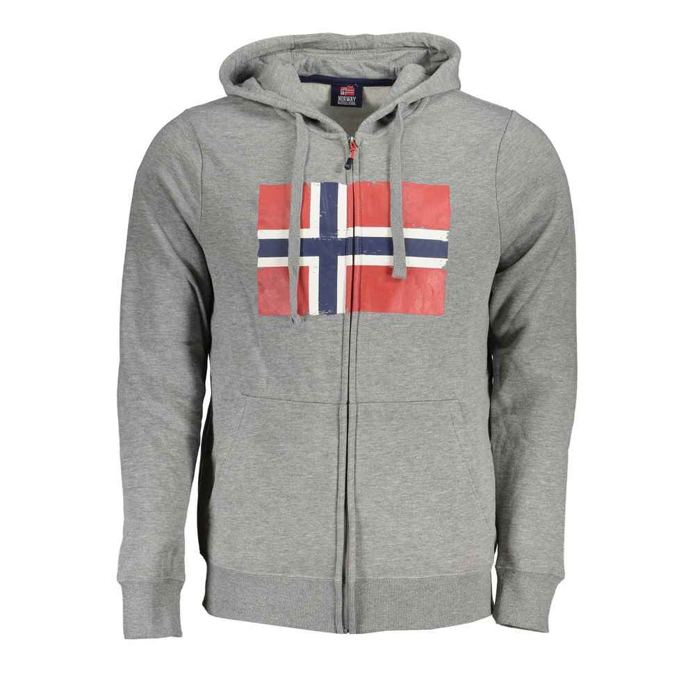 Gray Cotton Men's Sweatshirt