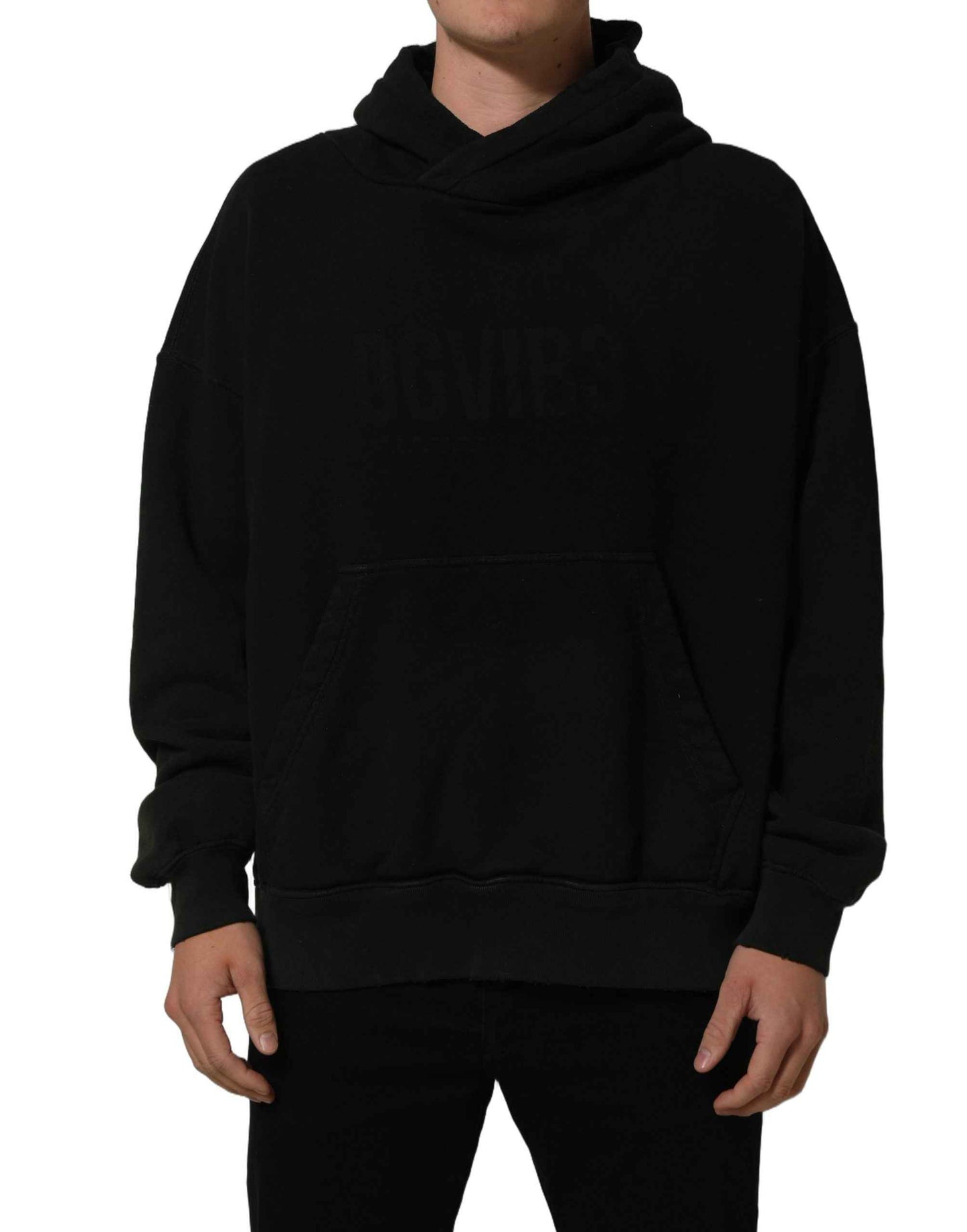 Black DGVIB3 Hooded Sweatshirt Men Sweater