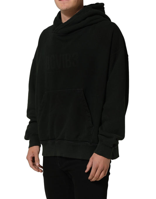 Black DGVIB3 Hooded Sweatshirt Men Sweater