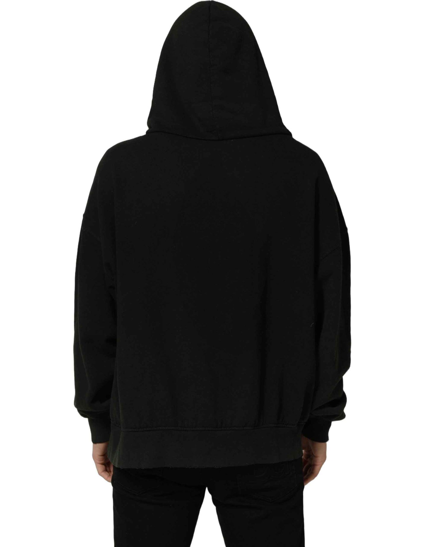 Black DGVIB3 Hooded Sweatshirt Men Sweater