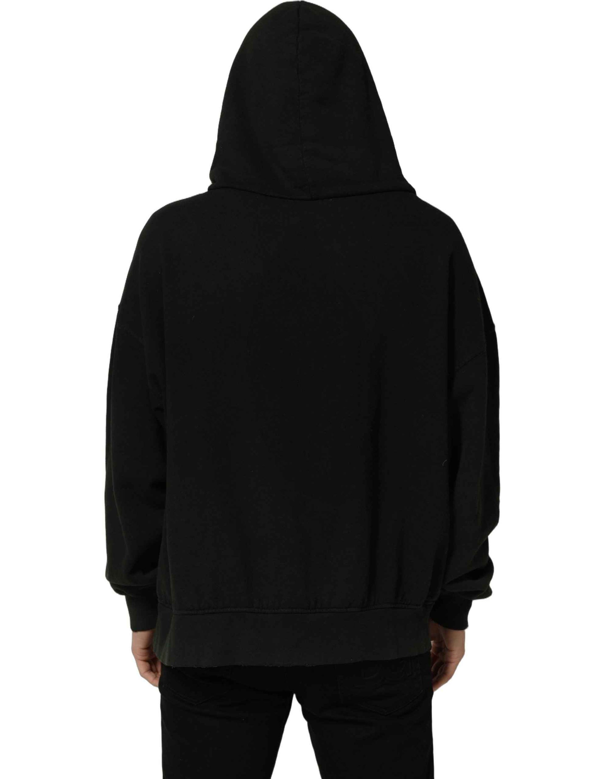 Black DGVIB3 Hooded Sweatshirt Men Sweater