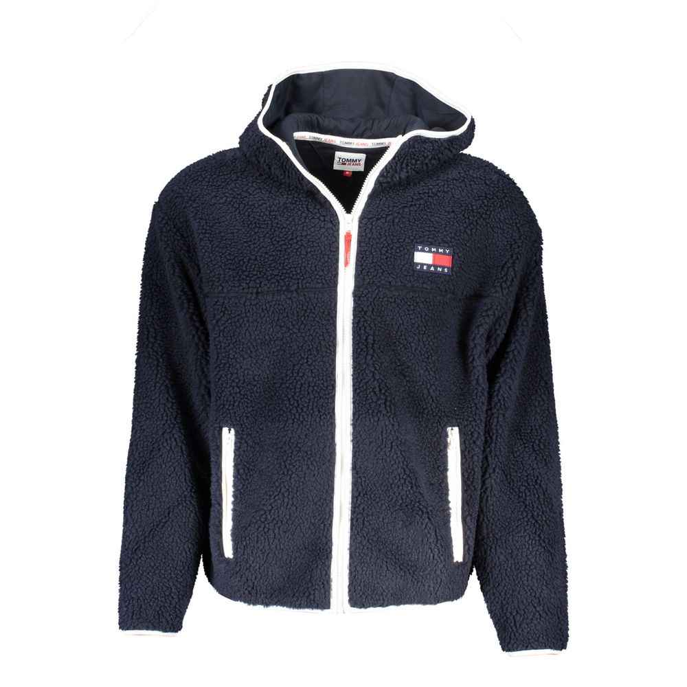 Blue Polyester Men's Jacket