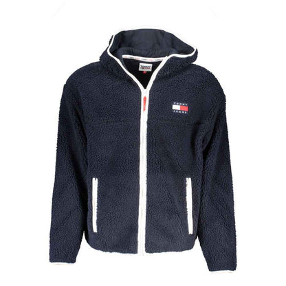 Blue Polyester Men's Jacket