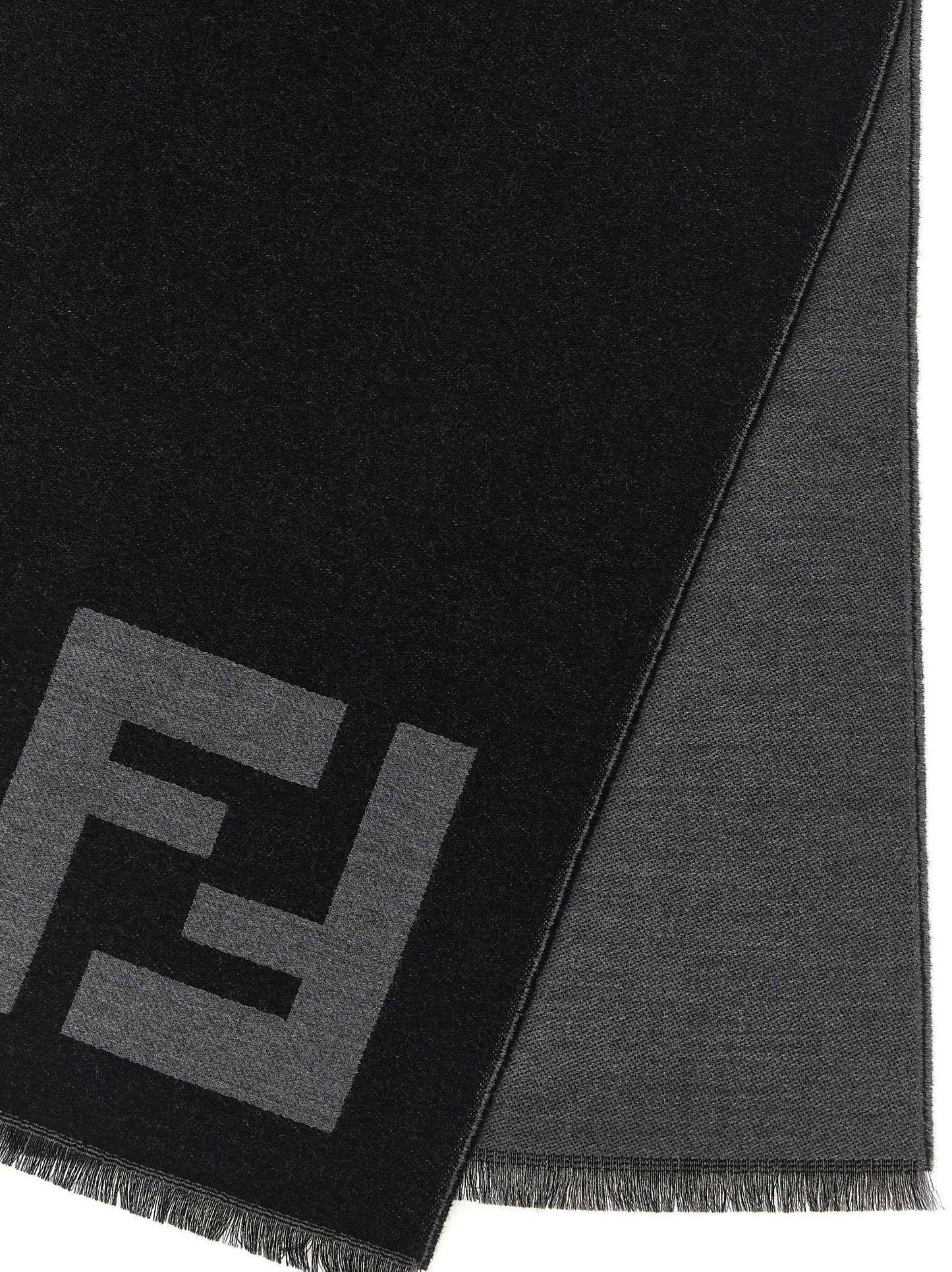 Black Virgin Wool Scarf