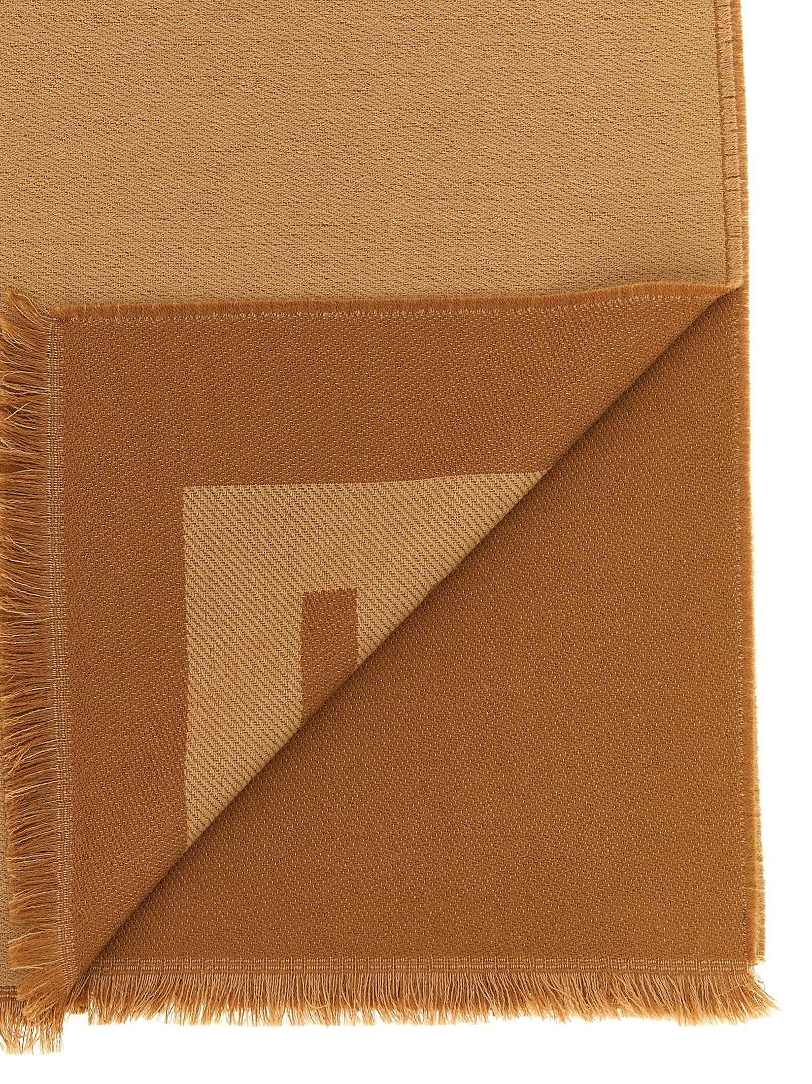 Brown Virgin Wool Foulard