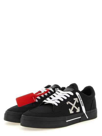 Bicolor Cotton Low Top Sneakers