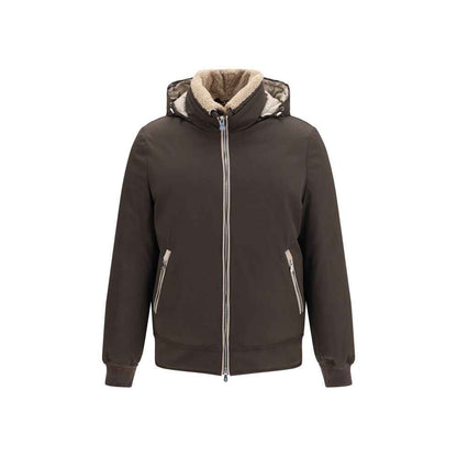 Brown Polyamide Shell Jacket